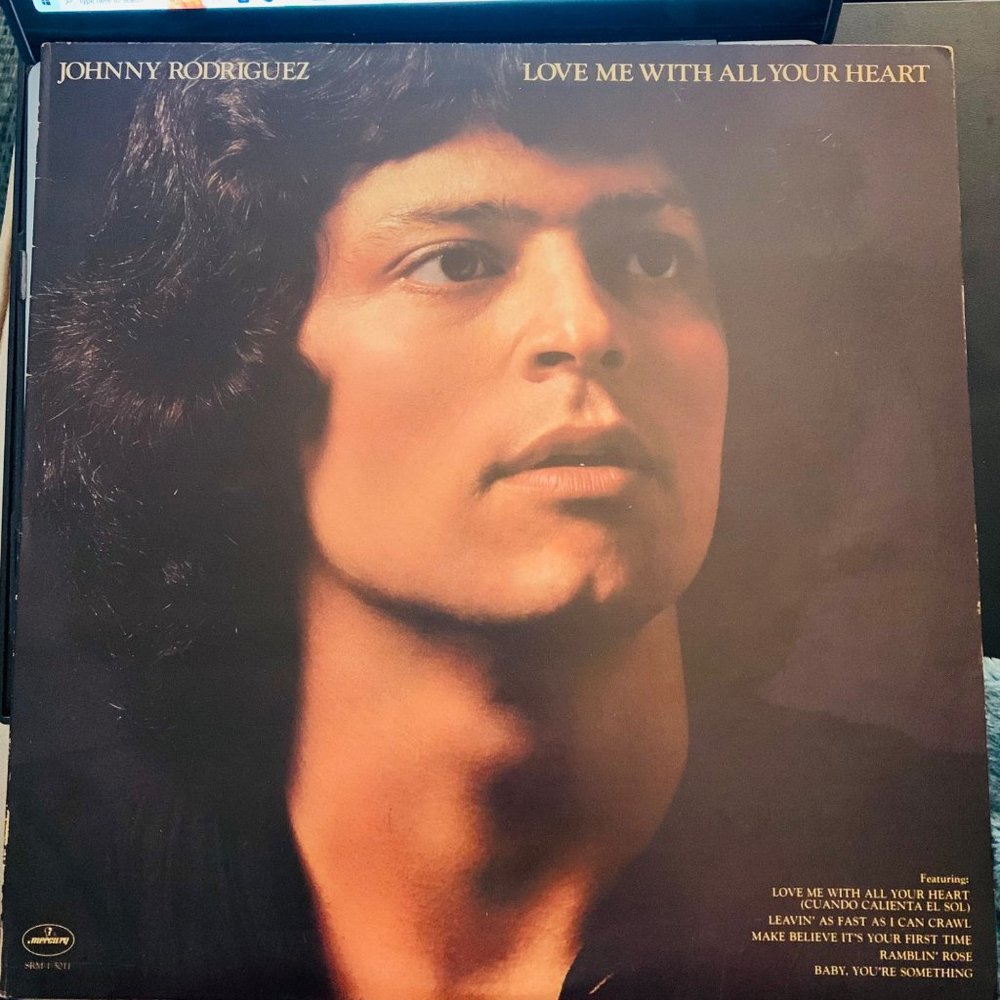 JOHNNY RODRIGUEZ Love Me with All Your Heart 1978 Vintage Vinyl 33 RPM MCM Mercu